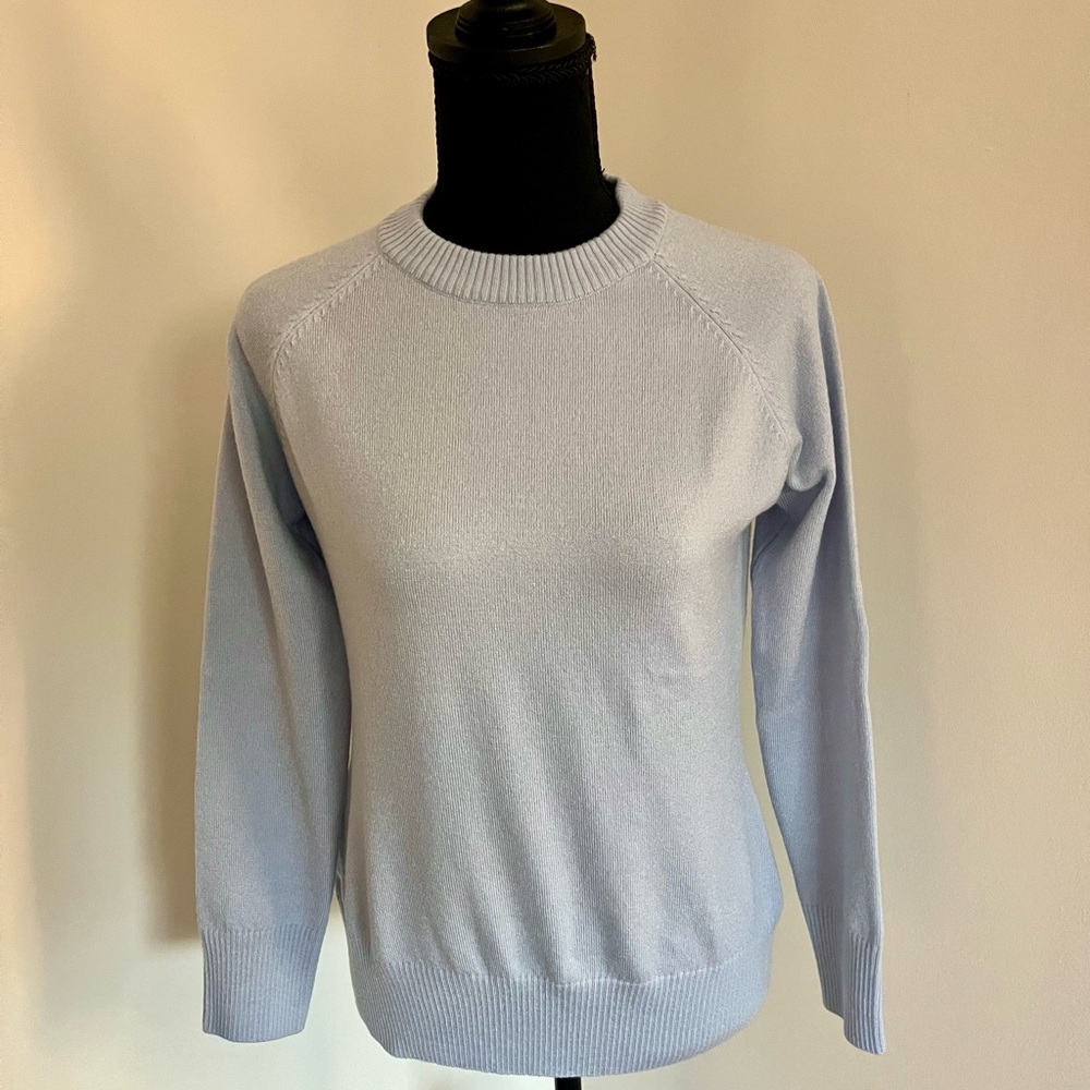 French Connection Light Blue Mock Neck Sweater